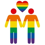 Rainbow Men Love Sticker